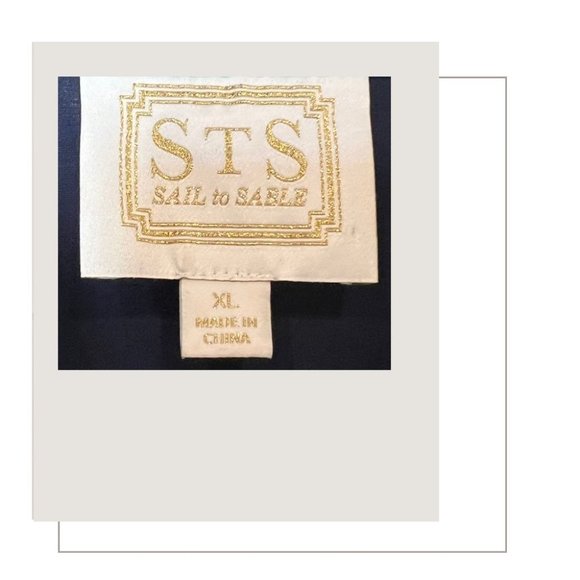 Navy and Jade Green Striped A-Line Dress - Picture 6 of 6